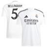 Real Madrid adidas Home Shirt 2024-25 with Bellingham 5 printing