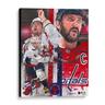 Alex Ovechkin Washington Capitals Stretched 16"" x 20"" Embellished Canvas Giclee Print - Art by David Arrigo