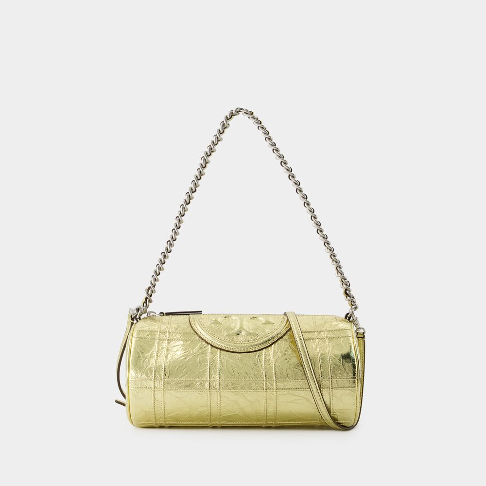 Fleming Soft Barrel Tasche - Tory Burch - Leder - Golden