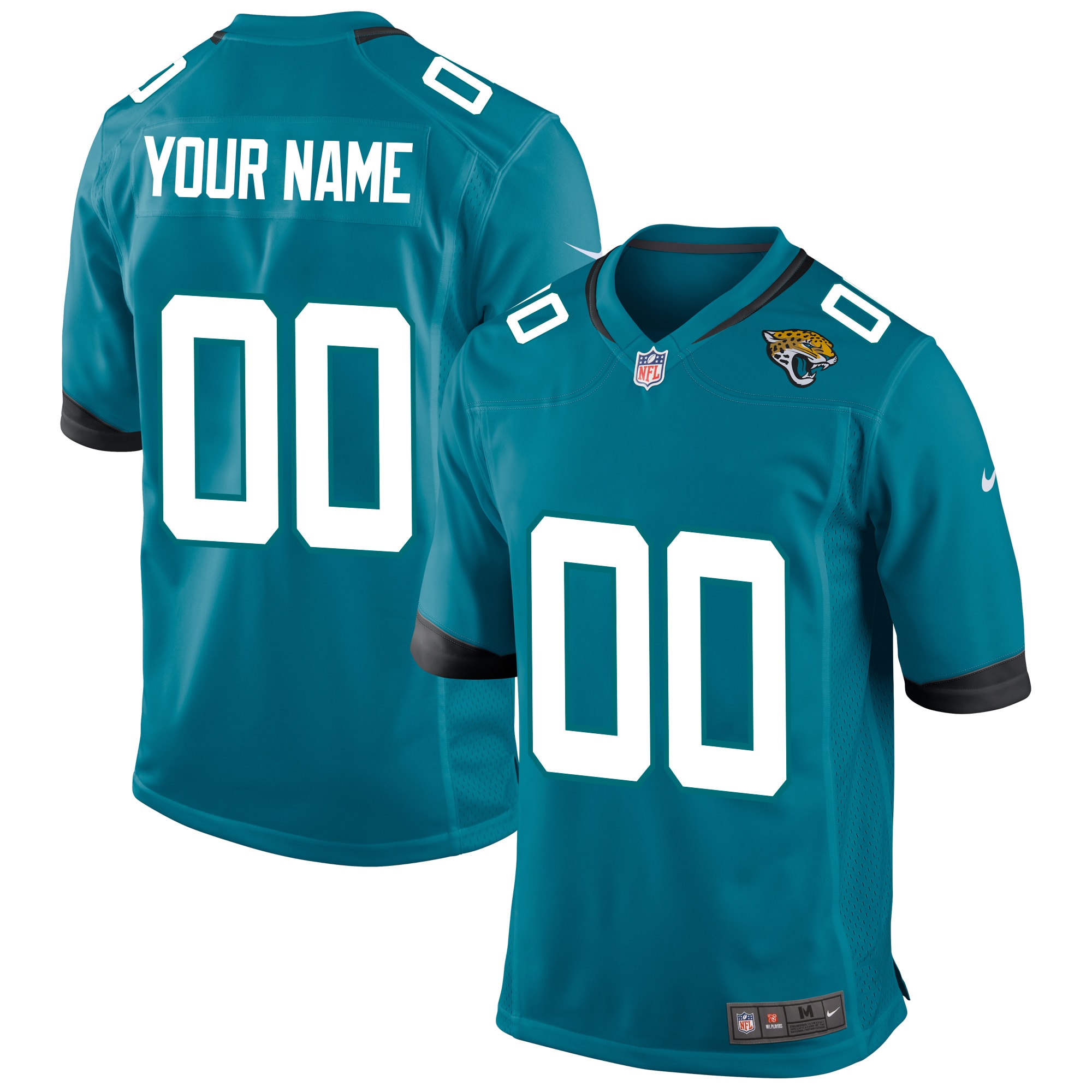 Jacksonville Jaguars Nike Game Heimtrikot - Blaugrün - Personalisiert - Herren Image