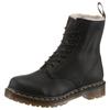Schnürboots DR. MARTENS "1460 Serena", Damen, Gr. 43, schwarz, Leder, unifarben, klassisch, Schuhe, Chunky Boots, Plateau Schuh, Boots mit Warmfutterausstattung