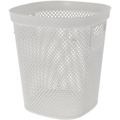 Abfalleimer Papierkorb Kunststoff 26X26xH30cm-027000230-Weiß Image