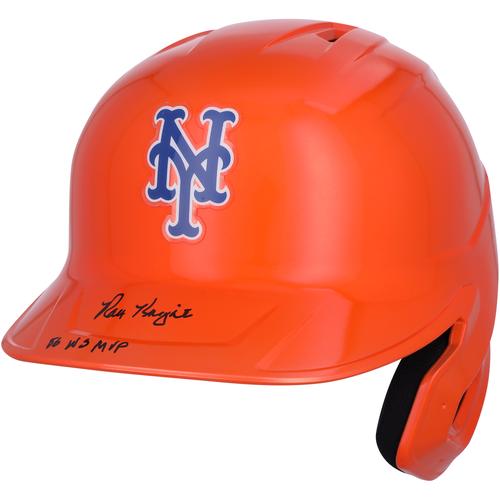 Ray Knight, New York Mets, signierter Rawlings Alternate Chrome Mach Pro Replica-Schlaghelm mit „86 WS MVP“-Aufschrift – Fanatics Exclusive