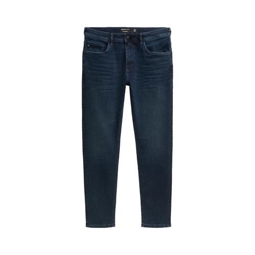 TOM TAILOR DENIM Herren Superflex Slim Tapered Jeans, blau, Uni, Gr. 30/30