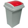 Bidone Recycling Per Differenziata Lt. 50 - Cm. 43x39x68h Col. Blu/grigio