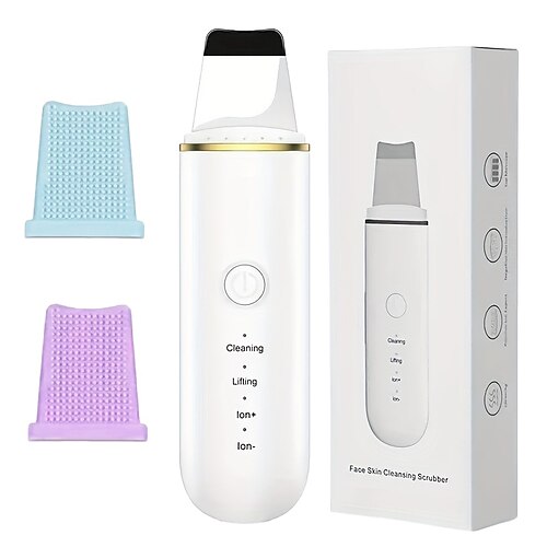 Ultraschall Hautschaber Vibration Gesicht Spatel Mitesser Entferner Gesichts Schaber Schaufel Reinigen Kavitation Peeling Gesicht Lifting Valentinstagsgeschenk