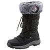 Winterstiefel MUSTANG SHOES, Kinder, Gr. 30, schwarz, Lederimitat, Textil, sportlich, Schuhe, Snowboots, Schnürboots mit TEX-Ausstattung
