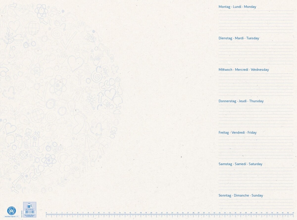 Schreibunterlage Recycling 56,5x42cm 50 Blatt Image