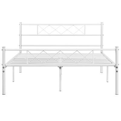 TEMU Costoffs Metal Bed Bed Frames With Slatted Frame Headboard Guest Bed Double/single Bed For Bedroom Image