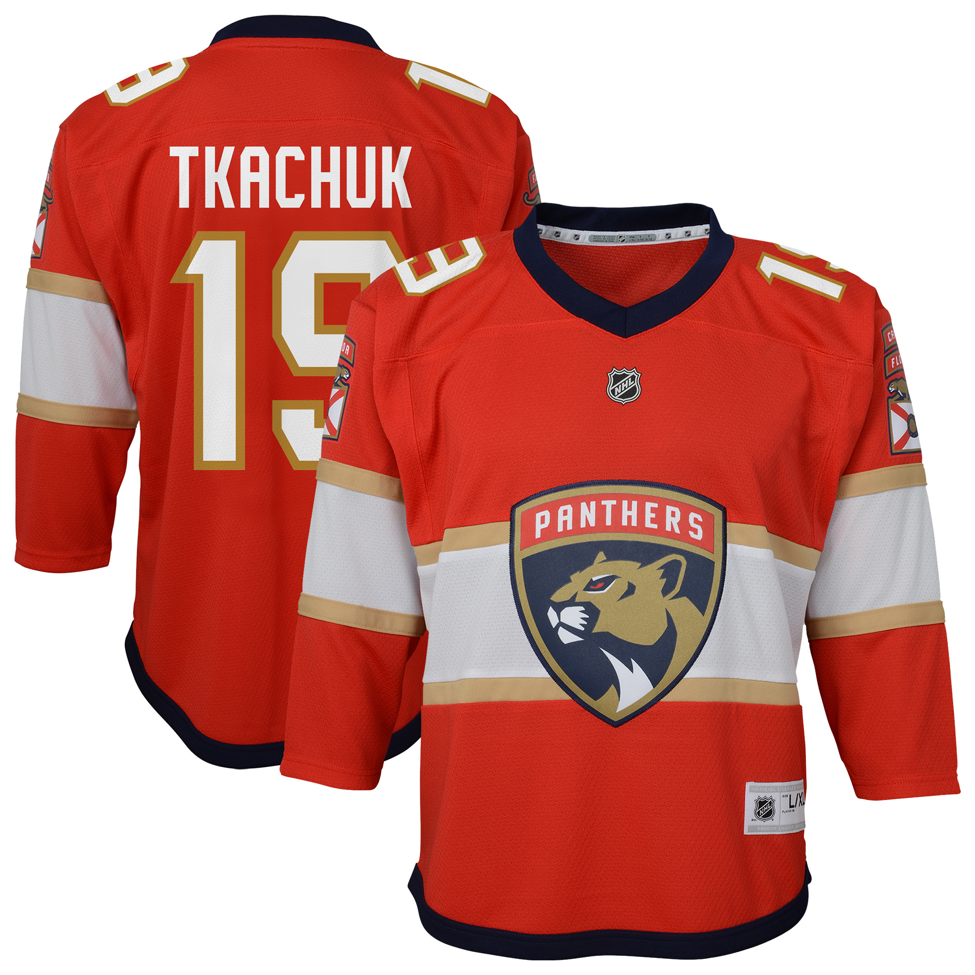 Matthew Tkachuk, Rotes Florida Panthers-Heimtrikot, Replika-Spielertrikot für Jugendliche Image