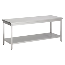Combisteel Arbeitstisch mit Grundboden aus Edelstahl 1400x600x900mm Image