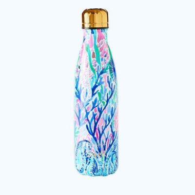 Lilly Pulitzer Dining | Lillypulitzer X S’well Stainless Steel Bottle - Limited Edition | Color: Green/Pink | Size: 750 Ml