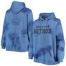 Women's Navy Houston Astros Plus Size Cloud Pullover Hoodie Size: Extra Large