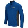 Men's Colosseum Heathered Heather Royal Florida Gators Audible Lightweight Windshirt Quarter-Zip Pullover