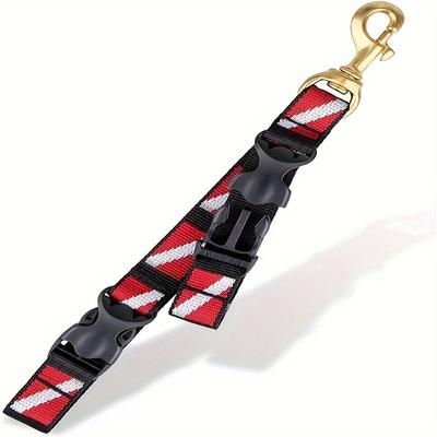 TEMU Dive Gear Set: Fin & Mask Clip With Lanyard And Diving Flag Strap - Pom/copper Construction