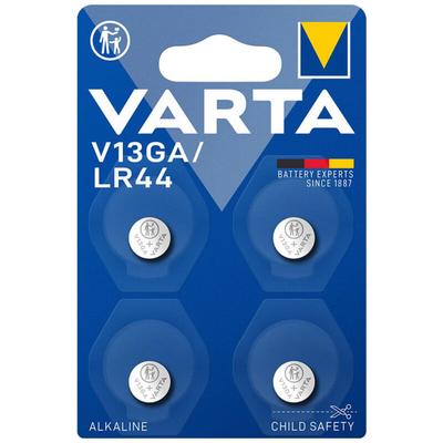 Batterie Alkaline, Knopfzelle, LR44, V13GA, 1.5V - Electronics, Retail Blister (4-Pack) (04276 101