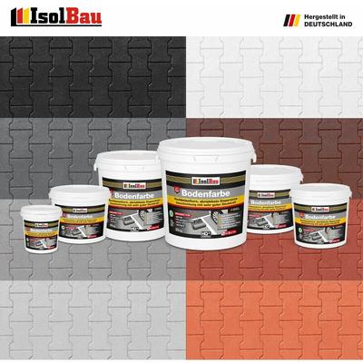 Isolbau - Bodenfarbe Betonfarbe 1,5kg - 25kg Bodenbeschichtung Fußbodenfarbe Kellerfarbe Farbe: Image