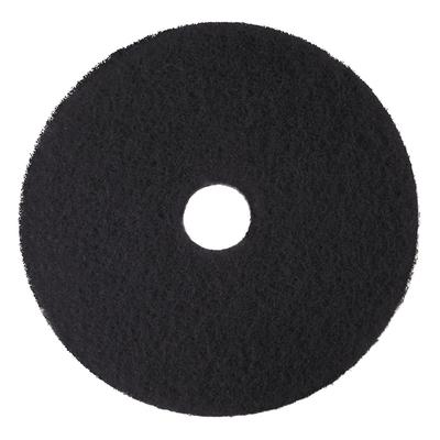 3M MCO 08276 Low-Speed High Productivity Floor Pads 7300, 18" Diameter, Black, 5/Carton - Case of 5