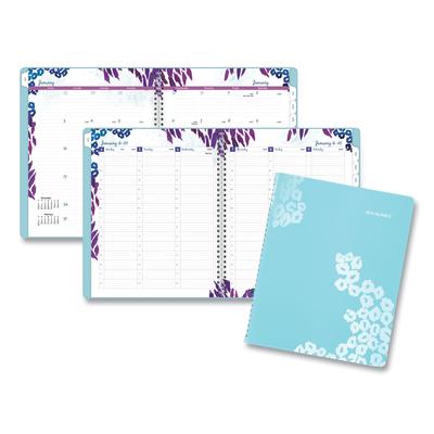 At-A-Glance 523905 Wild Washes Weekly/Monthly Planner, Wild Washes Flora/Fauna Artwork, 11 x 8.5, Blue Cover, 13-Month (Jan to Jan): 2024-2025