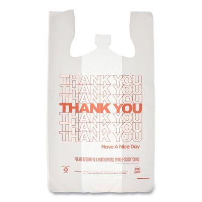 Amercare RPTYB6FS Thank You Bags, 13" x 23" x 23", Red/White, 1,000/Carton - Case of 1000