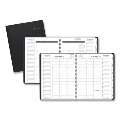 At-A-Glance 70950V05 Triple View Weekly Vertical-Column Format Appointment Book, 11 x 8.25, Black Cover, 12-Month (Jan to Dec): 2024