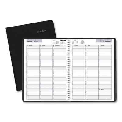 At-A-Glance G520-00 DayMinder Weekly Appointment Book, Vertical-Column Format, 11 x 8, Black Cover, 12-Month (Jan to Dec): 2024