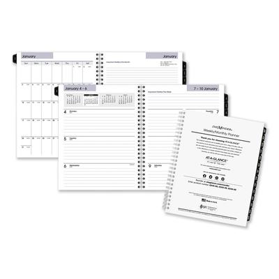 At-A-Glance G545-50 DayMinder Executive Weekly/Monthly Refill, 8.75 x 7, White Sheets, 12-Month (Jan to Dec): 2024