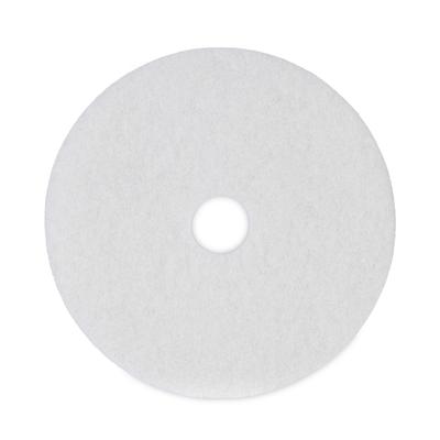 Boardwalk PAD 4019 WHI Polishing Floor Pads, 19" Diameter, White, 5/Carton - Case of 5