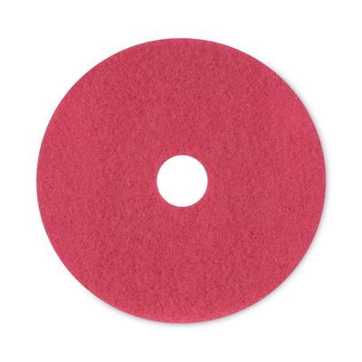 Boardwalk PAD 4020 RED Buffing Floor Pads, 20" Diameter, Red, 5/Carton - Case of 5