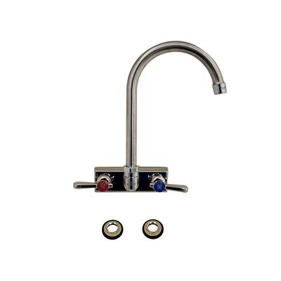 BK Resources EVO4SM8G Evolution Splash Mount Stainless Steel Faucet, 12.38