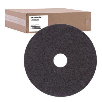 Boardwalk 4014BLA Stripping Floor Pads, 14" Diameter, Black, 5/Carton - Case of 5