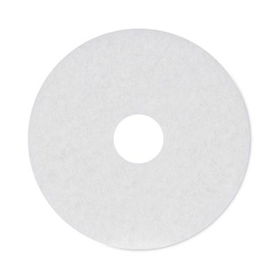 Boardwalk 4015WHI Polishing Floor Pads, 15" Diameter, White, 5/Carton - Case of 5