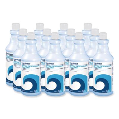 Boardwalk 4823 Industrial Strength Alkaline Drain Cleaner, 32 oz Bottle, 12/Carton - Case of 12 BWK4823