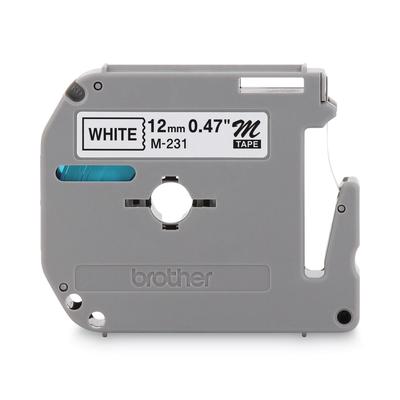 Brother M-231 M Series Tape Cartridge for P-Touch Labelers, 0.47