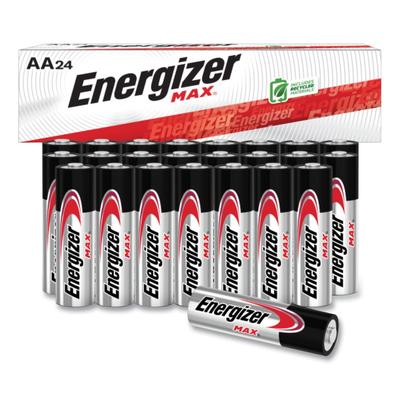 Energizer E91BX MAX AA Alkaline Batteries, 1.5 V, 4/Pack, 6 Packs/Box - Box of 6 EVEE91BX