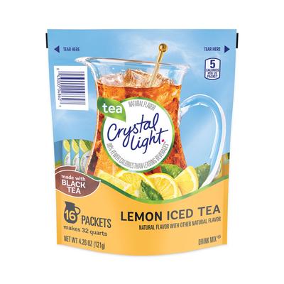 Crystal Light 22000553 Flavored Drink Mix Pitcher Packs, Iced Tea, 0.14 oz Packets, 16 Packets/Pouch