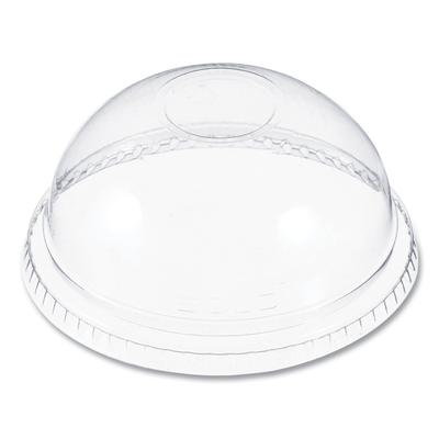 Dart Container DNR662 Plastic Dome Lid, No-Hole, Fits 9-22 oz. Cups, Clear, 100/Sleeve, 10 Sleeves/Carton - Case of 1000