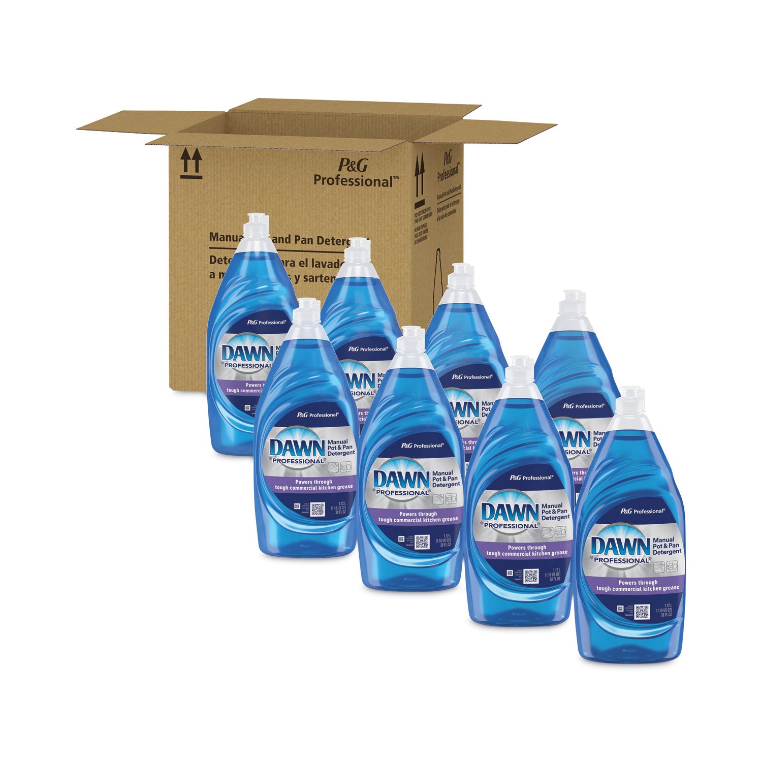 Dawn® Professional 45112CT Dawn® Professional Manual Pot & Pan Dish Detergent, Original Scent, 38 oz Bottle - Case of 8 PAG45112CT