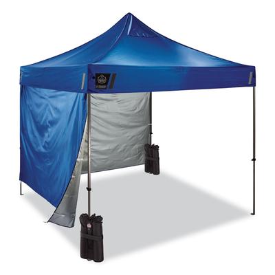 Ergodyne 12952 Shax 6051 Heavy-Duty Pop-Up Tent Kit, Single Skin, 10 ft x 10 ft, Polyester/Steel, Blue, Ships in 1-3 Business Days