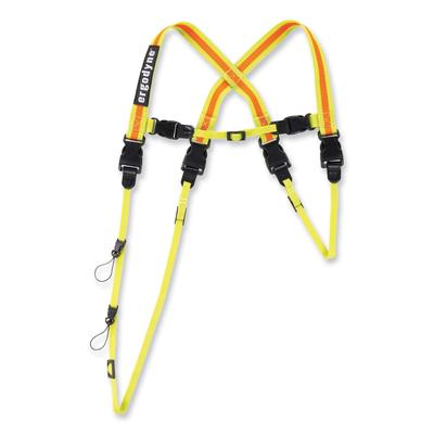Ergodyne 19133 Squids 3132 Barcode Scanner Lanyard Harness, Small: 13" Arm Strap, 32" Lanyard Strap, Hi-Vis Lime, Ships in 1-3 Business Days