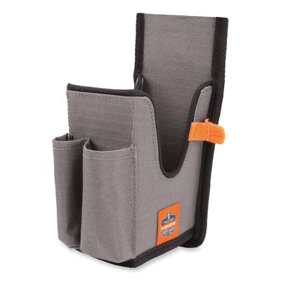 Ergodyne 19180 Squids 5540 Handheld Barcode Scanner Holster w/ Belt Loop, Small, 2.75x3.5x7.3, Polyester, Gray, Ships in 1-3 Business Days