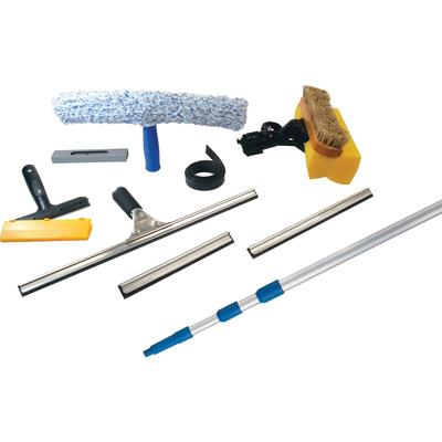 Ettore Products 2510 Window Cleaning Kit, 10-1/4"Wx2-3/4"Lx55"H, Blue/Silver ETO2510