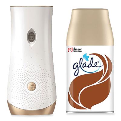 Glade 343258 Automatic Spray Starter Kit, Spray Unit and Refill, White/Gold, Cashmere Woods