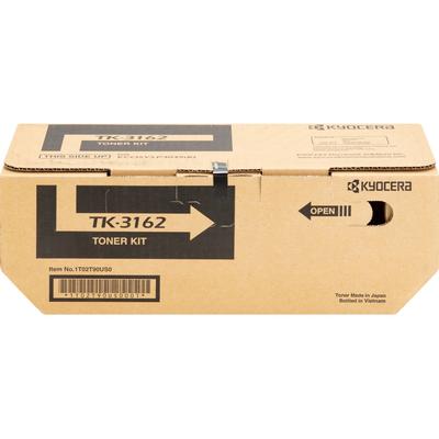 Kyocera TK3162 Toner Cartridge, f/ P3045, 12,500 Page Yield, Black