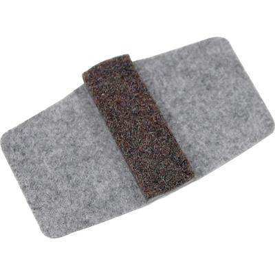 Lorell 49319 Wraparound Floor Savers, Gray - Pack of 16