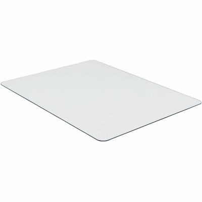 Lorell 82833 Chairmat, Tempered Glass, 46"Wx36"Lx1/4"H, Clear