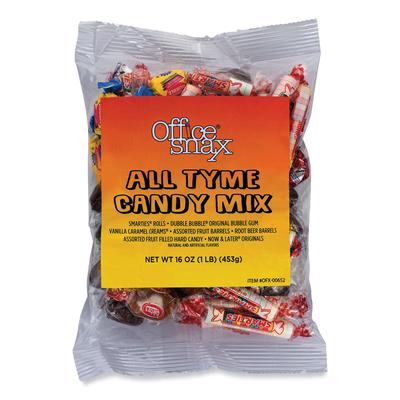 Office Snax 00652 Candy Assortments, All Tyme Candy Mix, 1 lb Bag