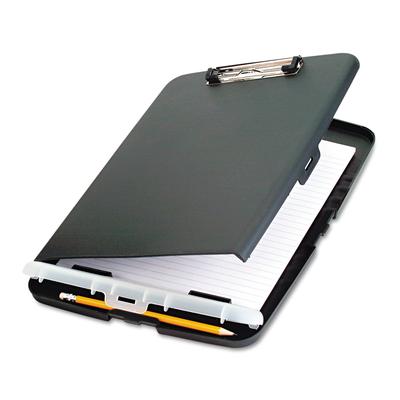 Officemate Officemate Slim Clipboard Storage Box w/Low Profile Clip, Charcoal (83308) - 0.50