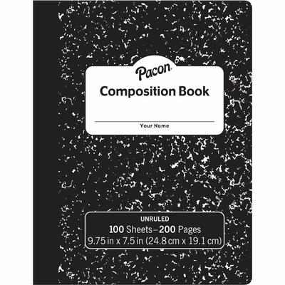 Pacon MMK37145 Composition Book, Unruled, 7-1/2' x 9-3/4