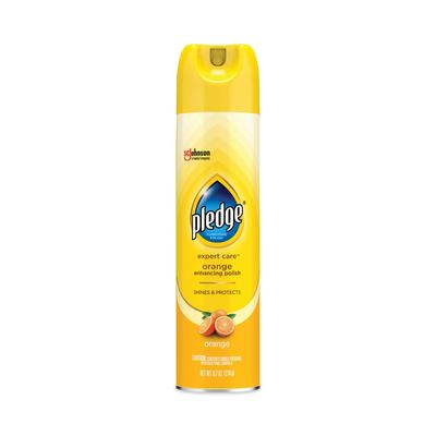 Pledge 336385EA Furniture Polish, Orange Clean Scent, 9.7 oz Aerosol Spray SJN336385EA